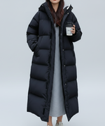 Valerisse – Long Women's Down Jacket in Minimalist Style