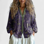 Marelyn - Blusa para mujer con diseño estampado
