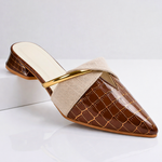 Avelia – Zapatos slip-on de piel de caimán