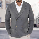 Tiziano – Casual dobbeltradet cardigan til herrer