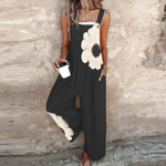 Morellea - Damen Latzhose Mit Grafischem Blumenmuster