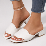 Magdalena - Sandalias mule trenzadas para mujer
