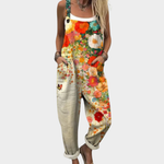Morelliah  - Damen Blumen Latzhose Lockerer Stil