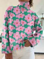 Jessamine - Maglione da donna a maglia con motivo floreale