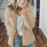 Fiorenza – Thick Wool Jacket with Hood for Women