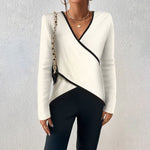 Serapina – Damen Luxus V Ausschnitt Pullover Mit Bequemer Passform