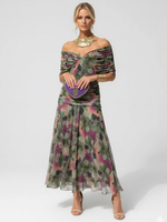 Rhian - Fließendes Midikleid