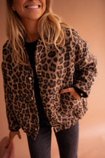 Lana – Bomber Jacket Women's Leopard Print