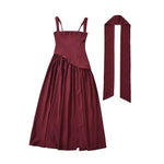 Kester - Elegantes Schulterfreies Maxi Kleid Mit Schlitz
