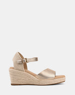 Sadiora – Goldene Plateau Sandalen Damen