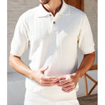 Aurevino - Herren Sommer Strick Polo Shirt