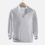 Pullover Herren Klassisch | Halbreißverschluss