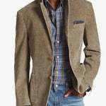 Vittoriano – Men's Blazer with Notch Lapel and Front Buttons