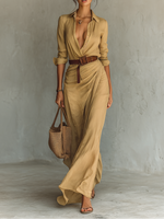 Virelia - Lässiges Langes Damenkleid