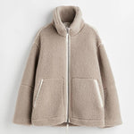 Elanira – Γυναικείο διπλής όψης fleece μπουφάν με άνετη γραμμή