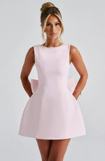 Neroli - Kurzes Damenkleid Mit Rückenschleife