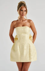 Nerissa - Jacquard Minikleid Rückenfrei