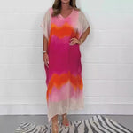 Edith - Abito in chiffon con effetto dip dye da donna