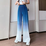 Ivy - Gerippte Damen Weite Hose Farbverlauf