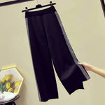 Dolly - Damen Hose Weites Bein Hohe Taille